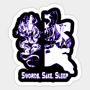 zoro roronoa anime samurai one piece gift Sticker